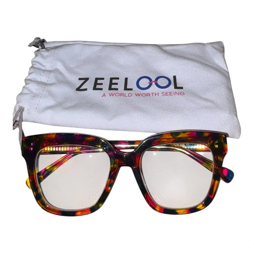 Zeelool Multicolor Tortoiseshell Cat Eye Acetate Eyeglasses J40